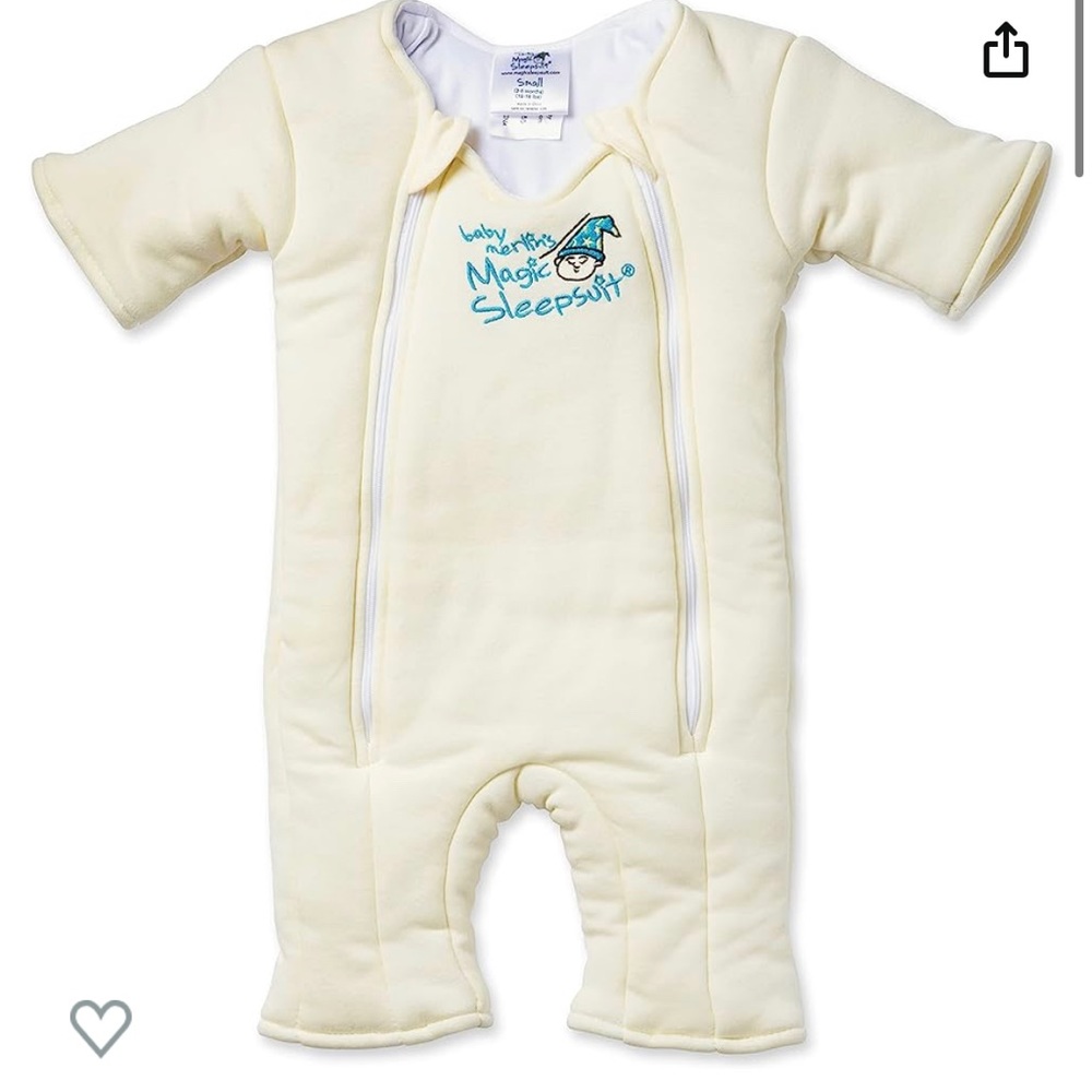 Baby Merlin’s Magic Sleep Suit in Cream 3-6 mo